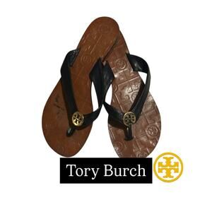 Tory Burch Black and Brown Sandals